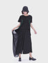 Draped Asymmetric Wide Pants
